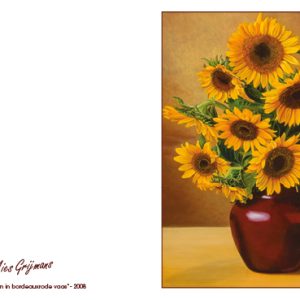 Kaart Mies Grijmans - Zonnebloemen